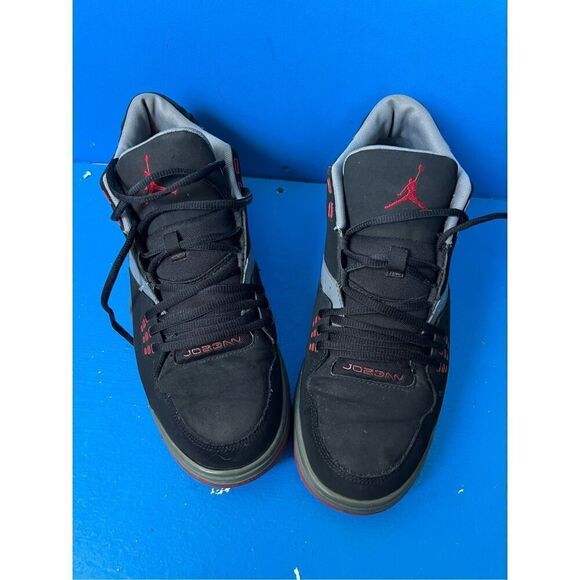 Air Jordan Flight 23 Black Gray Red 2015 Lace-Up Sneakers Size 11 main image 8